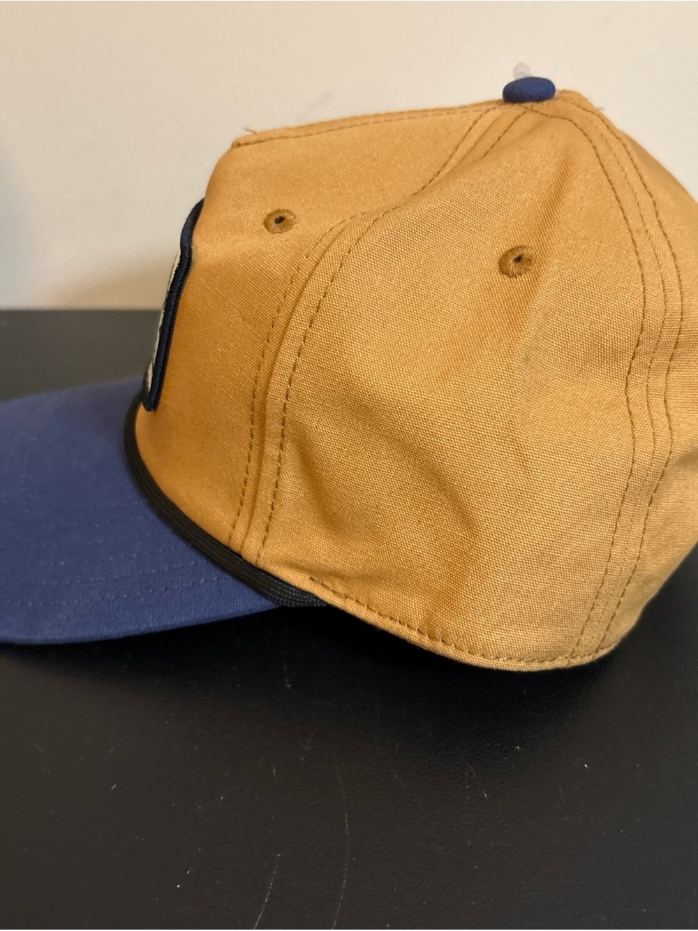Grateful Dead Rainbow Dancing Bears Patch Cap - Tan & Navy - Picture 3 of 9